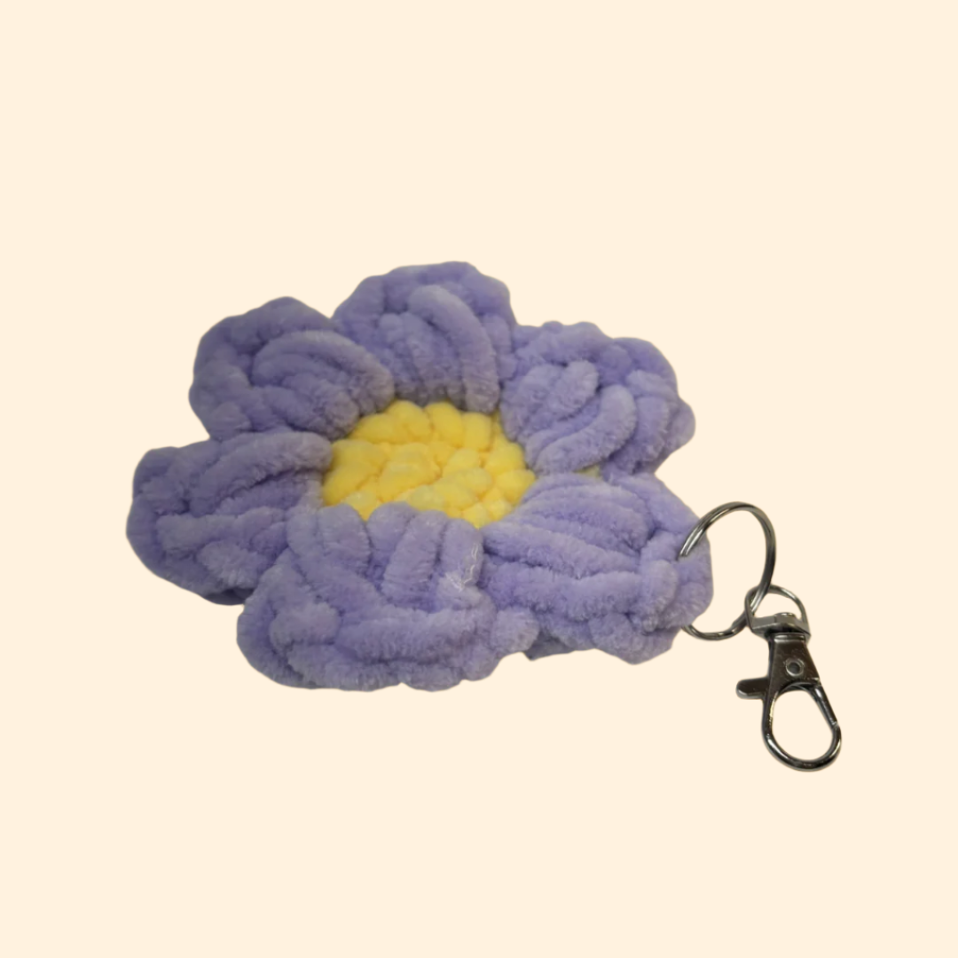 Flower Puff Keychain