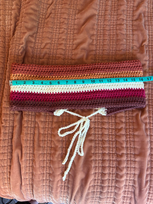 Lesbian pride flag bandeau top
