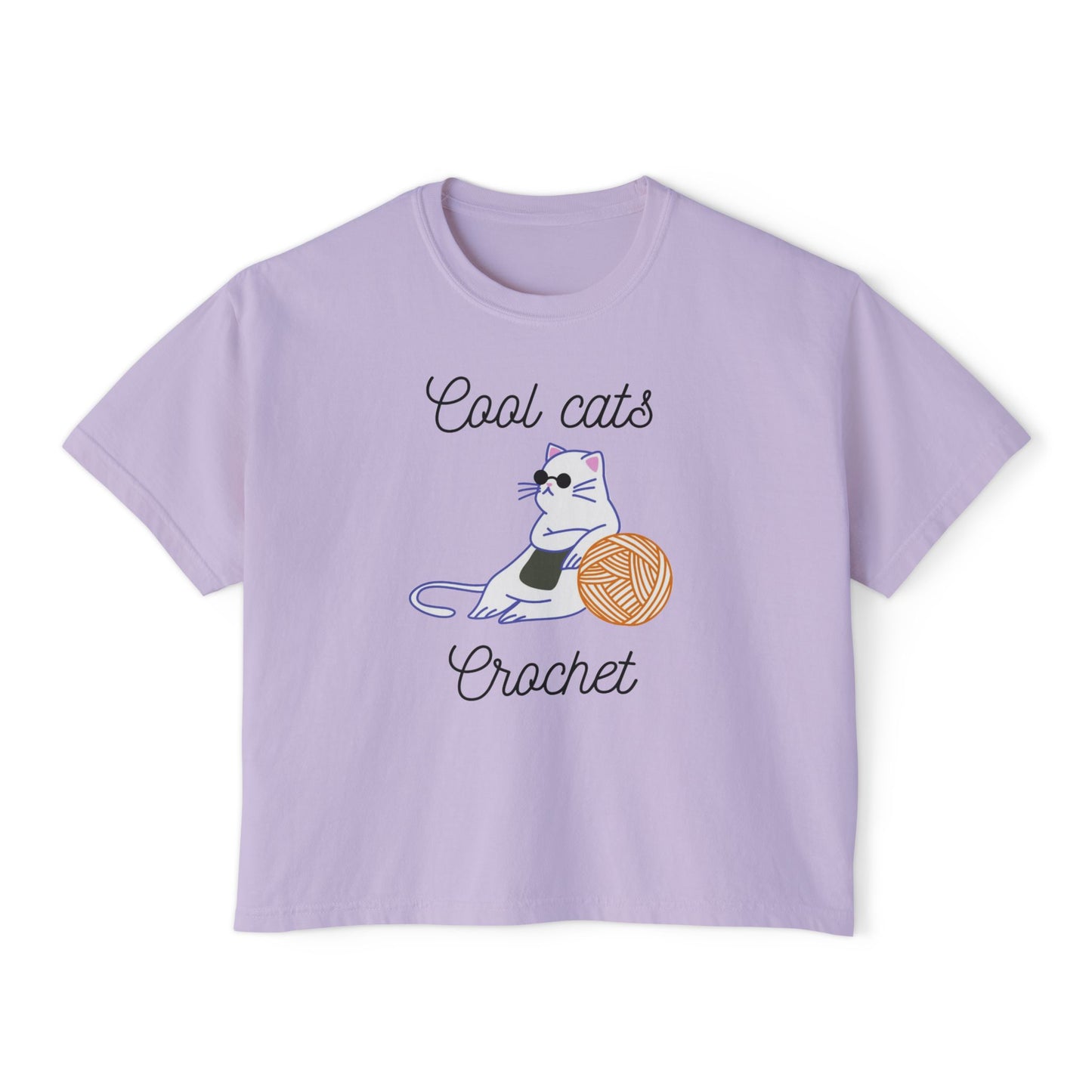 Cool Cats Crochet Women's Boxy Tee
