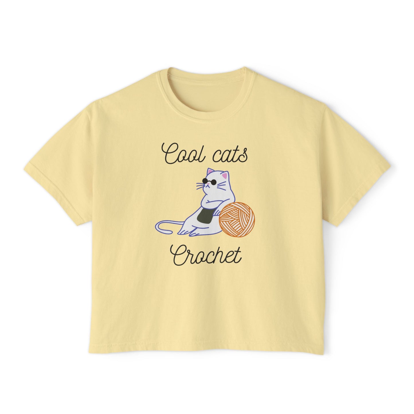 Cool Cats Crochet Women's Boxy Tee