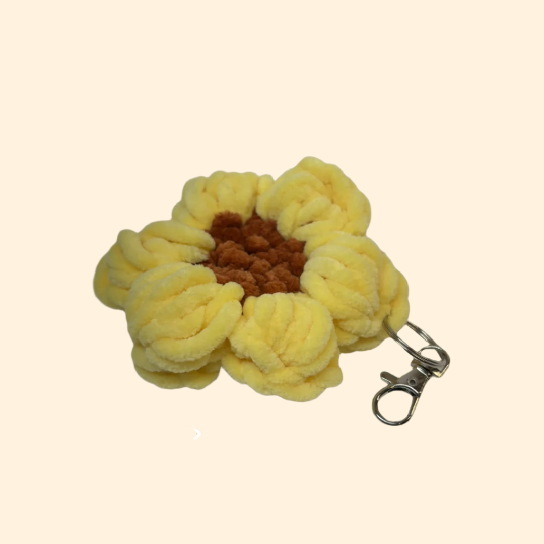 Flower Puff Keychain