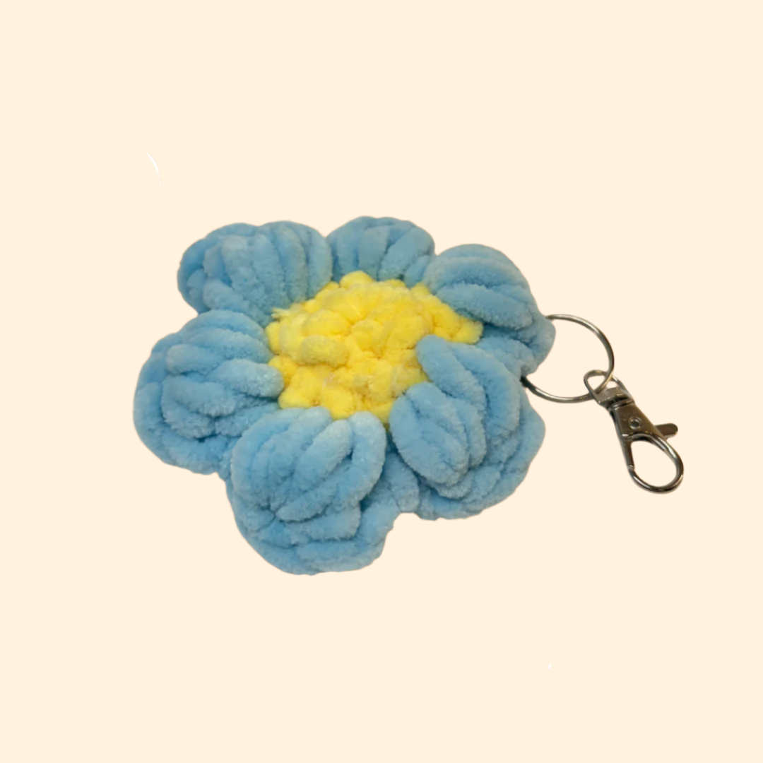 Flower Puff Keychain