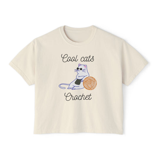 Cool Cats Crochet Women's Boxy Tee