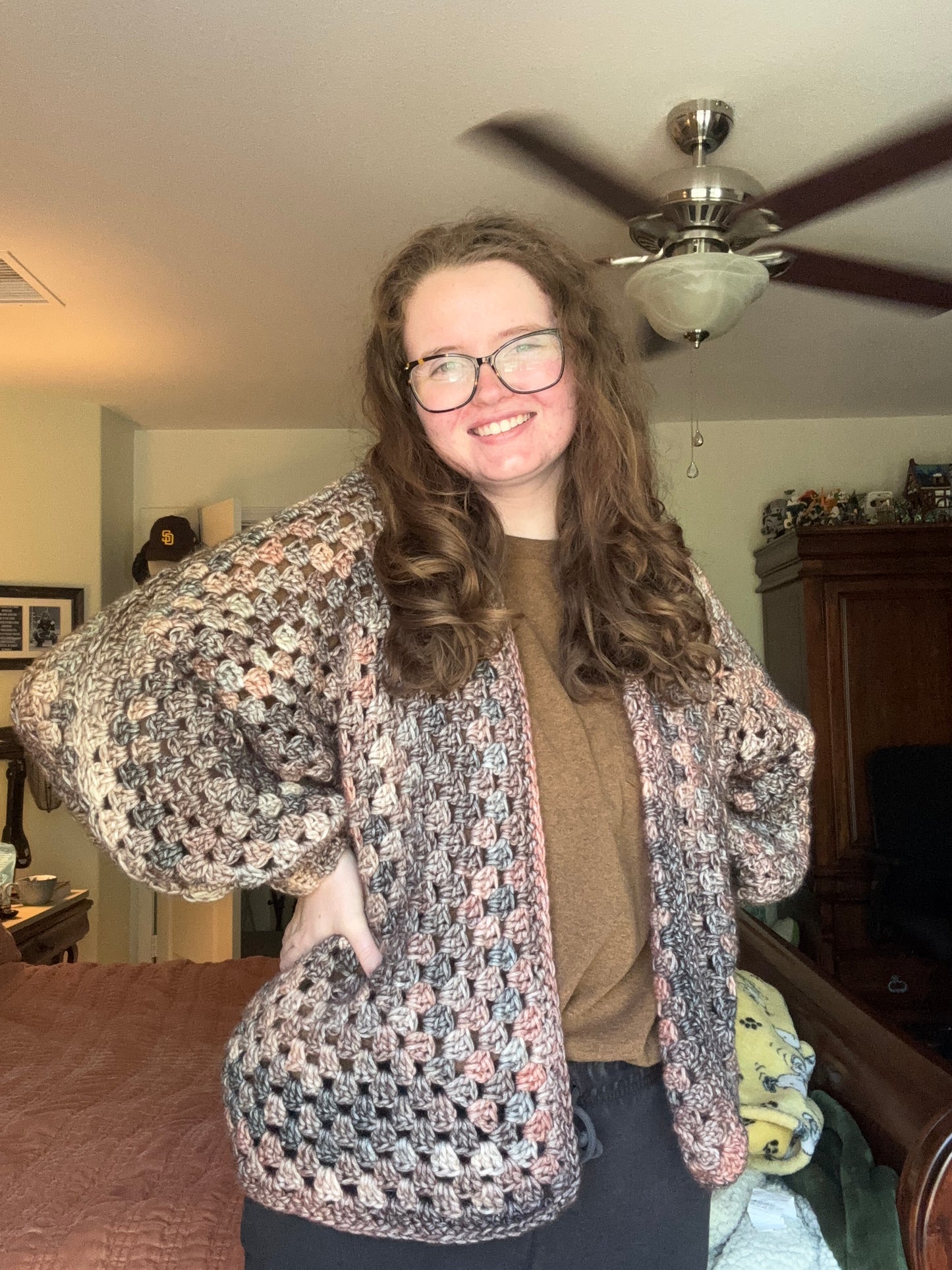 Neutral Granny Cardigan