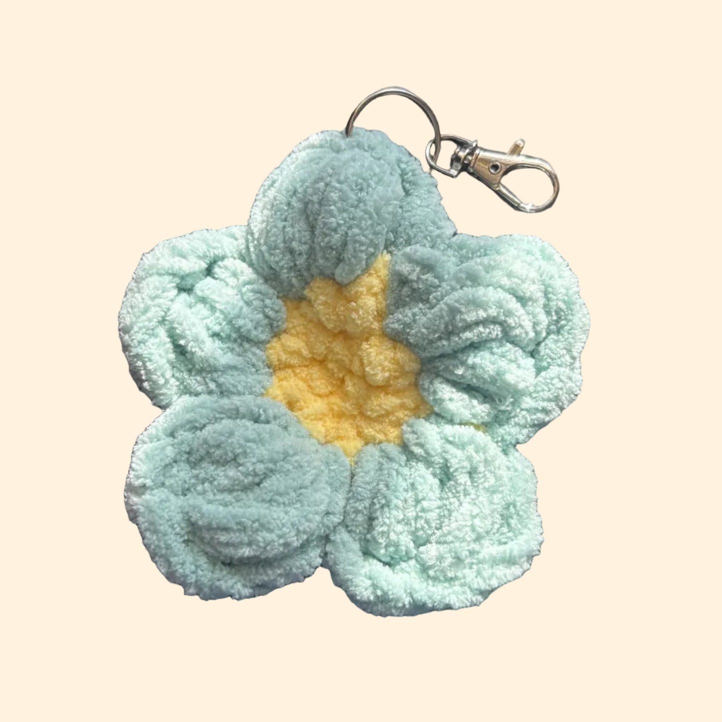 Flower Puff Keychain