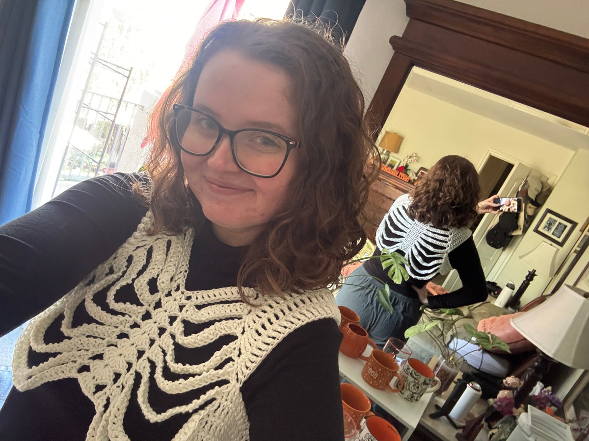 Glow in the dark Skeleton top