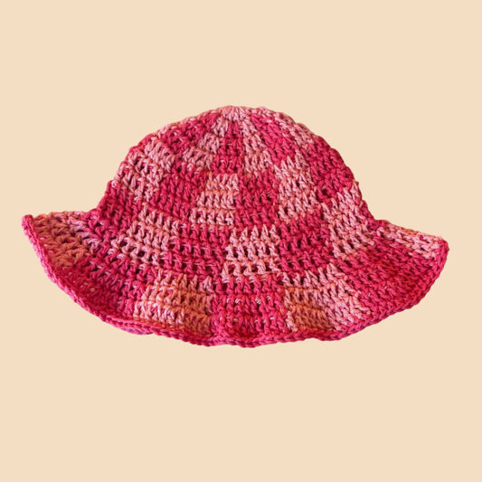 Checkered Bucket Hat