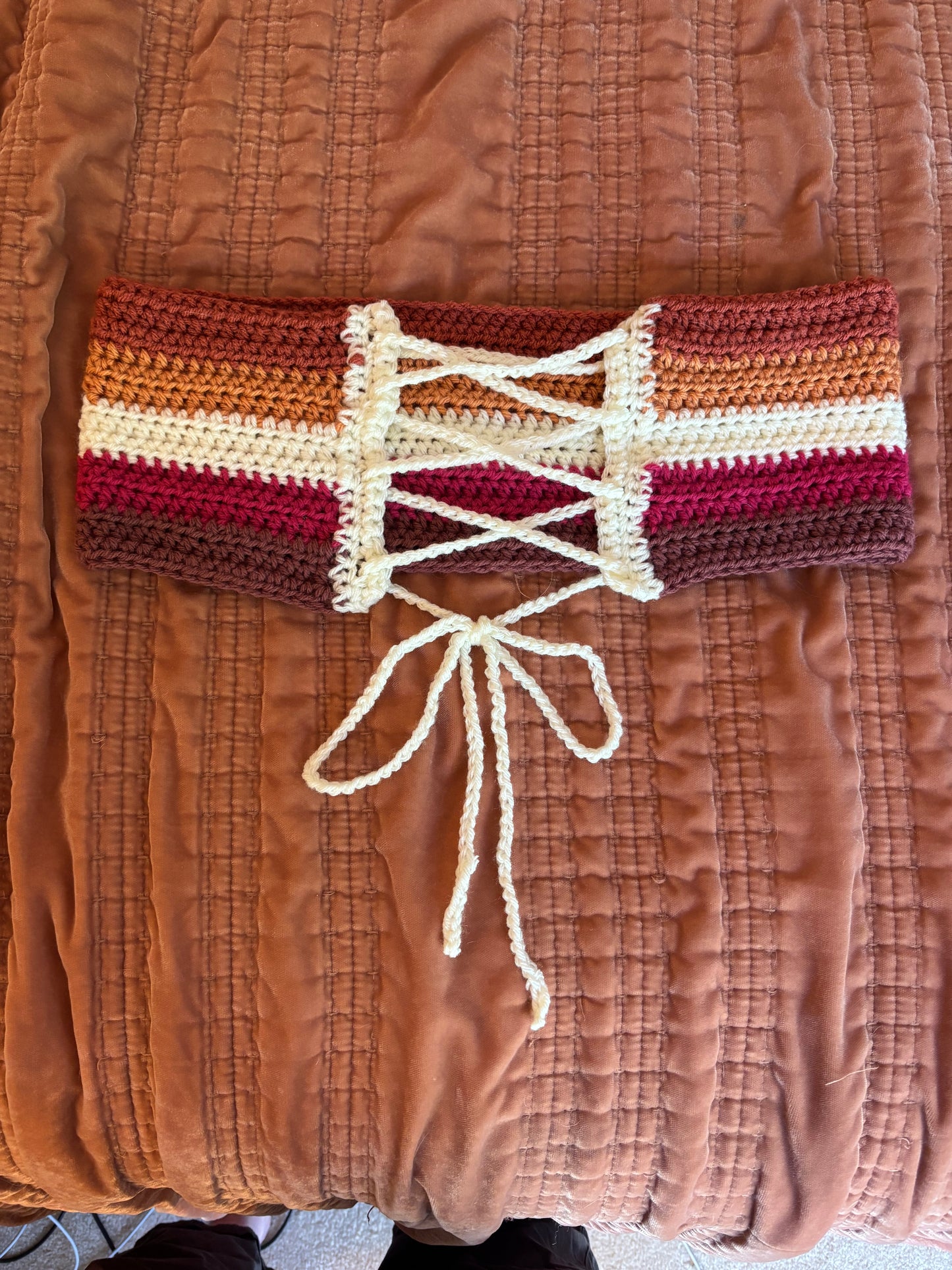 Lesbian pride flag bandeau top
