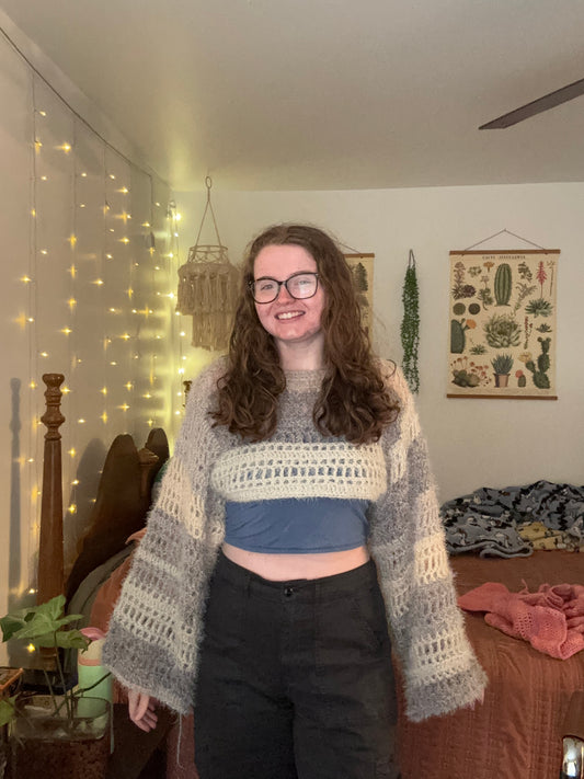 Gray Fuzzy Bolero