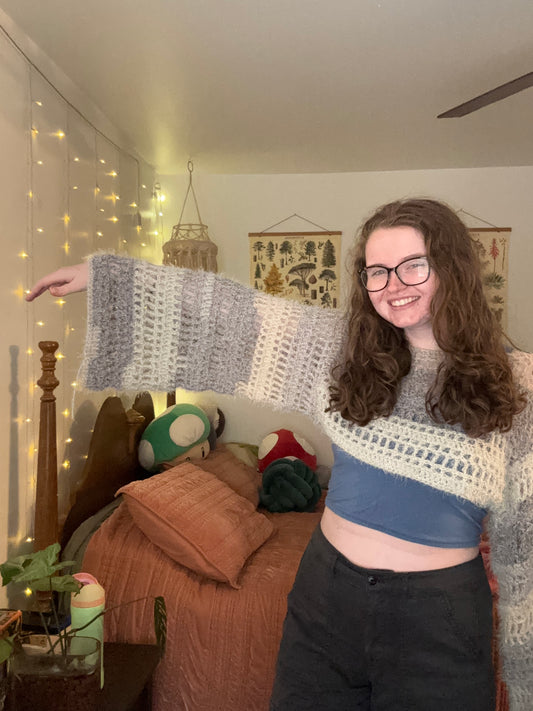 Gray Fuzzy Bolero