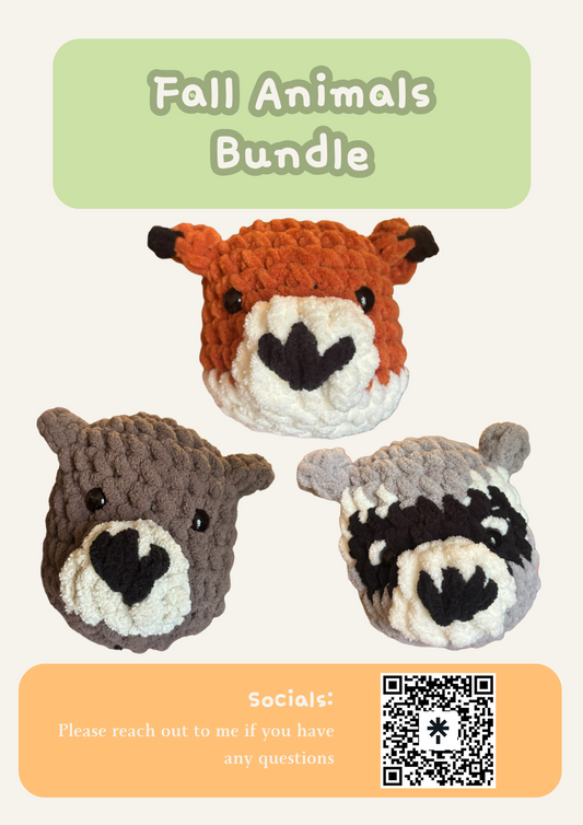 Fall Animals Bundle [PATTERN ONLY]