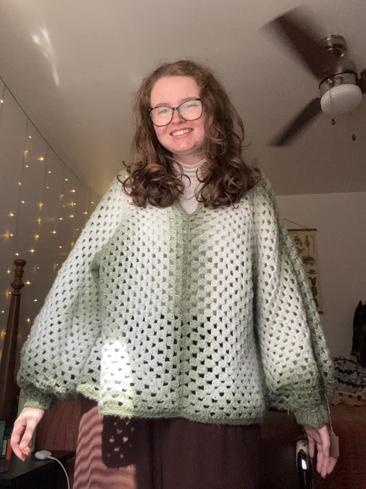 Green Octagon Sweater