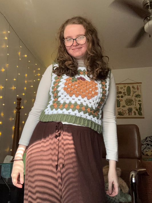 Pumpkin Sweater Vest