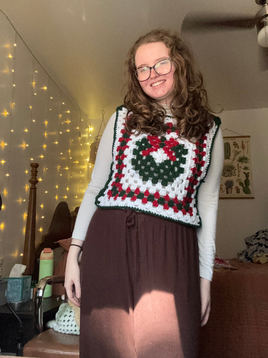 Christmas Wreath Vest