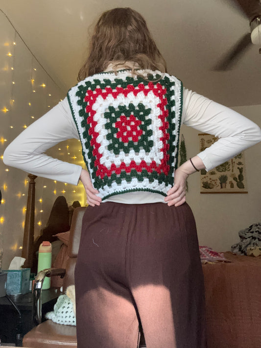 Christmas Wreath Vest