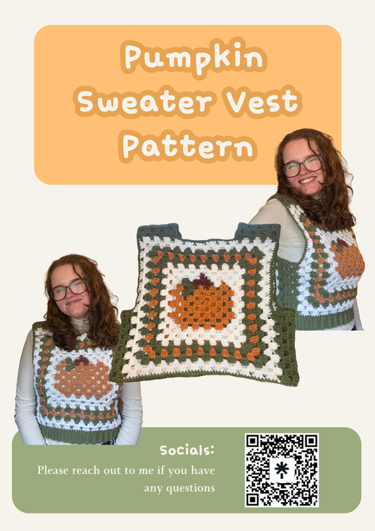 Pumpkin Sweater Vest [PATTERN ONLY]