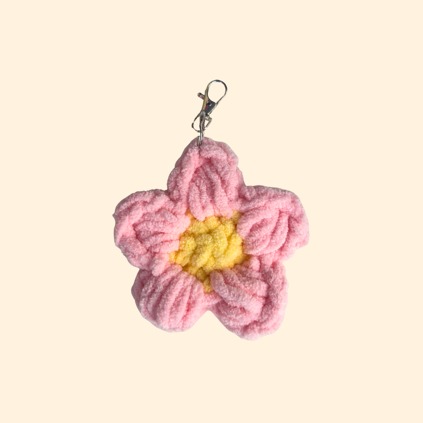 Flower Puff Keychain