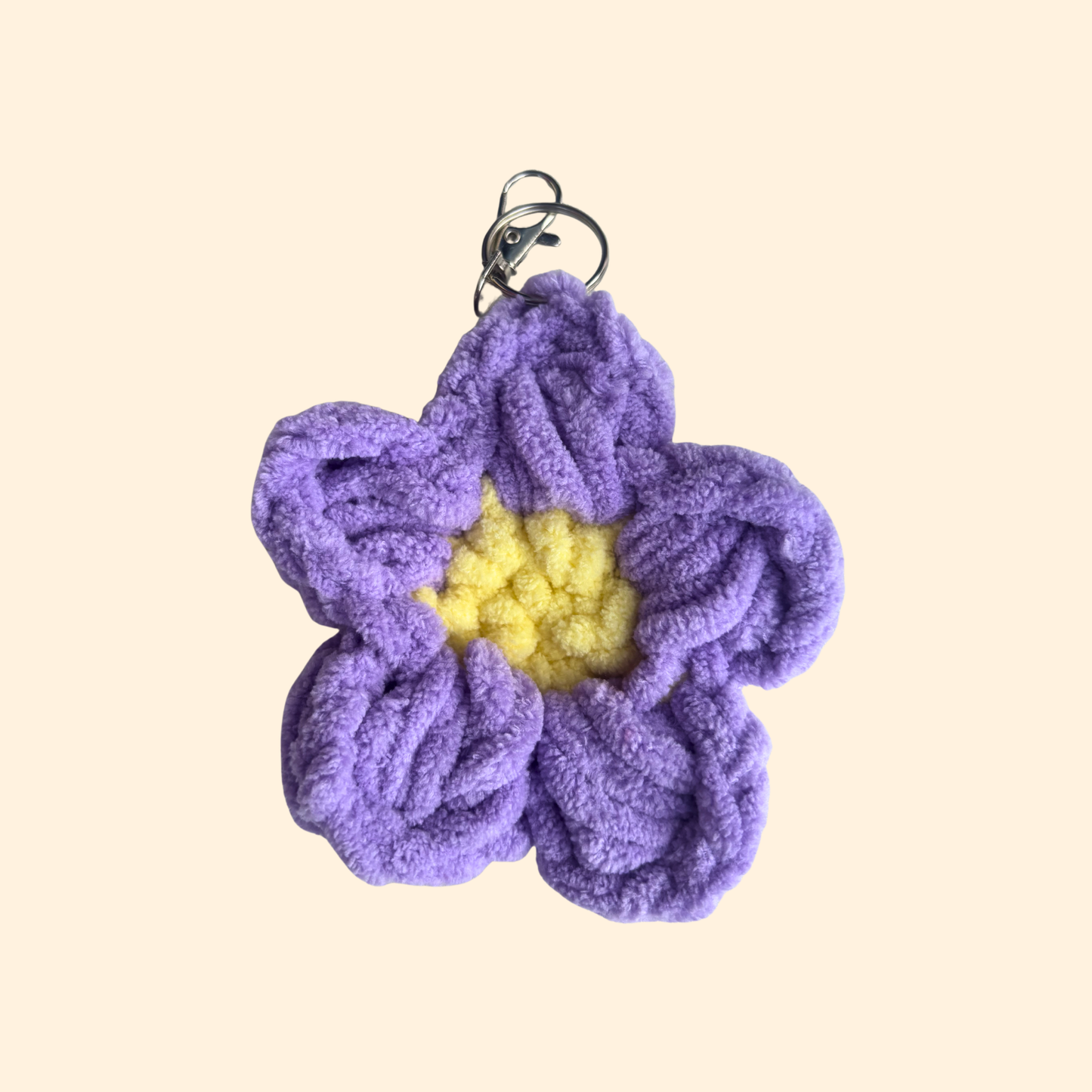Flower Puff Keychain
